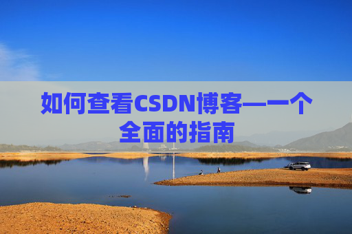 如何查看CSDN博客—一个全面的指南